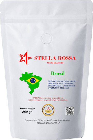 Stella Rossa Micro Roasters Cafea Espresso Monosoi Arabica Brazilia Măcinat 250gr