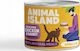 Animal Island Мокра Храна за Възрастни Котки в Може да с Пилешко, Заек и Риба без Глутен 200гр