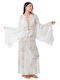 Silia D Women's Caftan Beachwear White