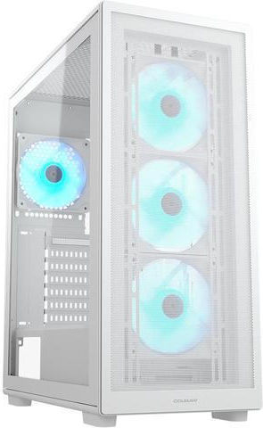Cougar MX220 RGB Gaming Midi Tower Κουτί Υπολογιστή με Πλαϊνό Παράθυρο Λευκό