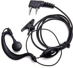 Freisprech-Lapel-Mikro-Ohrhörer für Baofeng 2-Pin-Transceiver