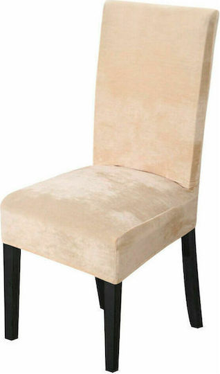 Velvet Chair Cover Back Cvr-cb-cream