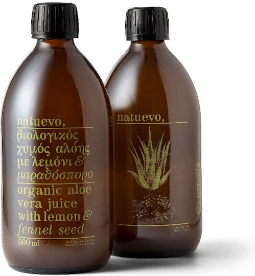 Natuevo Aloe Bio Aloe-Saft mit Zitrone & Fenchelsamen 500ml
