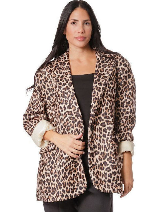 Silia D Women's Blazer Animal Print