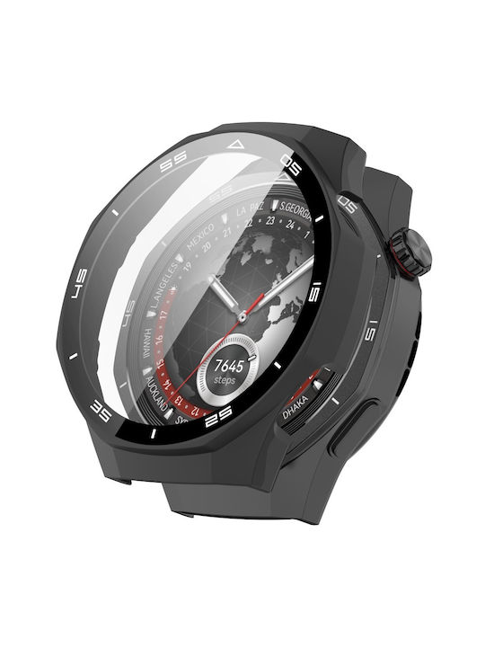 2 In 1 Protective Case + Tempered Glass Huawei Watch GT 5 Pro 46mm Matte Black