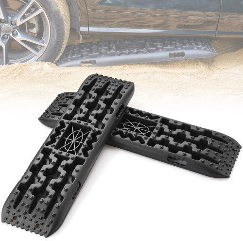 Set of 2 Vevor Traction Mats for Mud, Snow, Sand with Storage Bag Black Qctkbzbs2jzzyhdqzv0