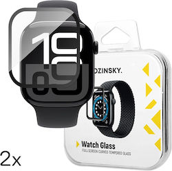 Wozinsky Full Glue Tempered Glass Black Frame Apple Watch Series 10 46mm 2 Pcs