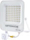 Metanor Waterproof LED Flood Light 50W Natural White 4500K with Motion Sensor IP65