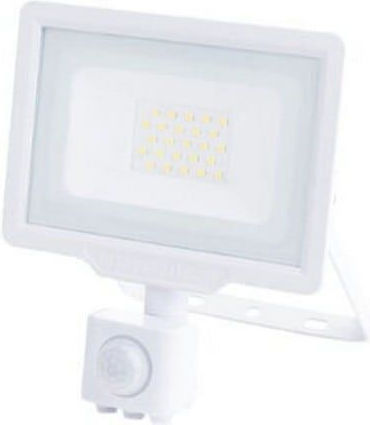 Metanor Водоустойчив LED Прожектор 30W Топло Бяло 2700K с Motion Sensor IP65