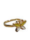 Kids Ring White Yellow Butterfly 9300014