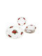 Cryspo Trio Set Christmas Platters Porcelain Multicolored 7pcs