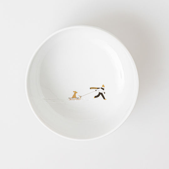 Raeder Christmas Bowl Porcelain Gold D15cm.