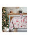 Das Home Christmas Weihnachtlich Tischtuch Stoff Weiß L180xB140cm.