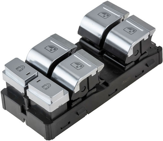 NTY Comutator geamuri auto pentru Audi A6 / S6 / Patru / A7 / RS7 Argintiu