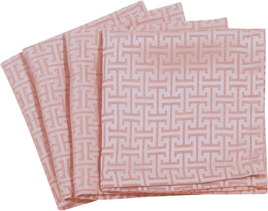 Greenwich Polo Club Food Napkin Set 4 Pieces 3007 Set Gold 40x40cm