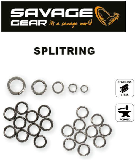 Savage Gear Set 10 Bucăți Link De Pescuit Negru