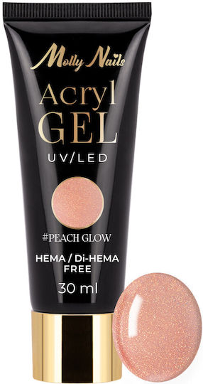 Molly Lac Gel Νυχιών Peach Glow 30ml