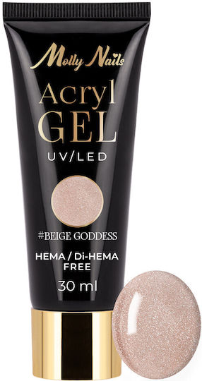 Molly Lac Gel Νυχιών Beige Goddess 30ml