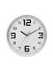 Ρολόι Τοίχου Φ30 Αθόρυβο A-s White 114555f Φ30 Πλαστικό