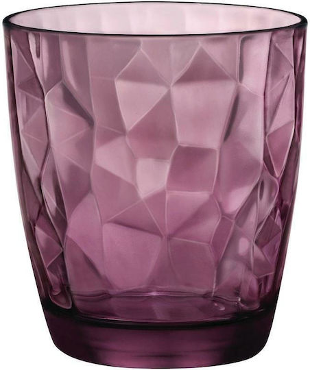 Bormioli Rocco Diamond Wasserbrille Glas Lila 390ml