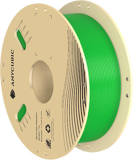 Anycubic PLA 3D Printer Filament 1.75mm Πράσινο 1kg 1τμχ (Spool)