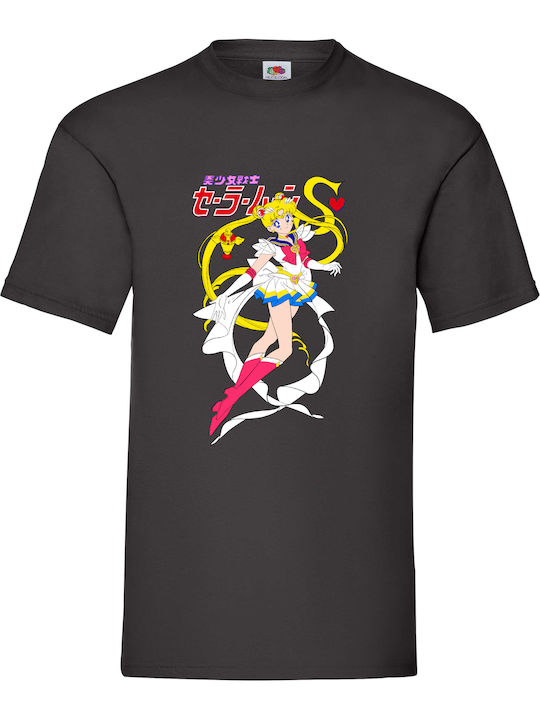 Fruit of the Loom Sailor Moon No1 Μπλούζα Μαύρη...