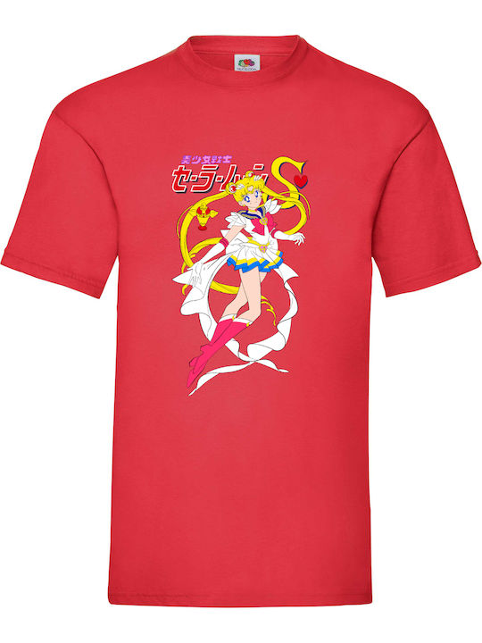 Fruit of the Loom Sailor Moon No1 Μπλούζα Κόκκι...
