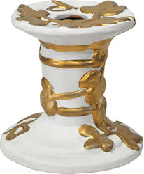 Ceramic Candlestick White