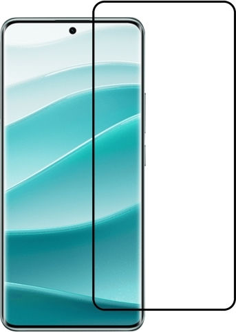 Redmi Note 14 Pro 5G 9H HD 3D Gebogenes Rand Panzerglasfolie Schwarz