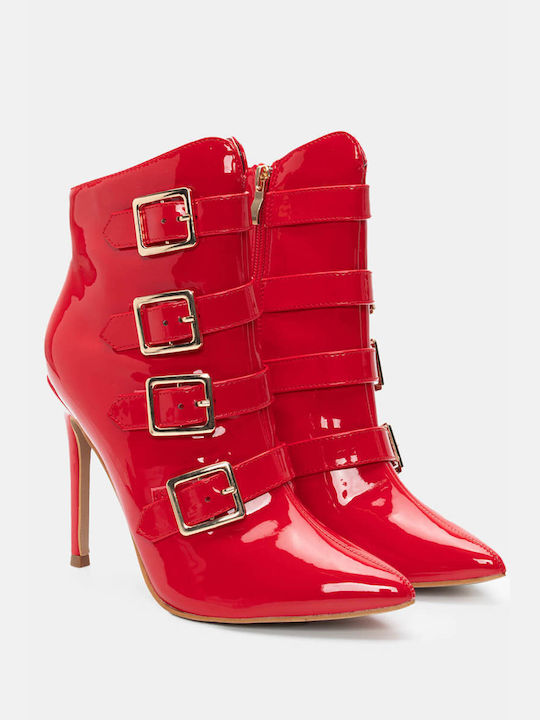 Luigi Women's Ankle Boots Red