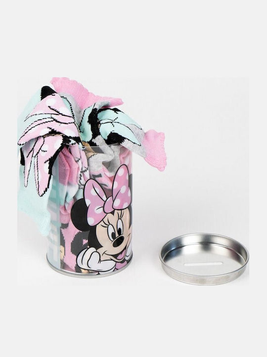 Cerda Παιδικές Κάλτσες Minnie Mouse Πολύχρωμες 4 Ζευγάρια