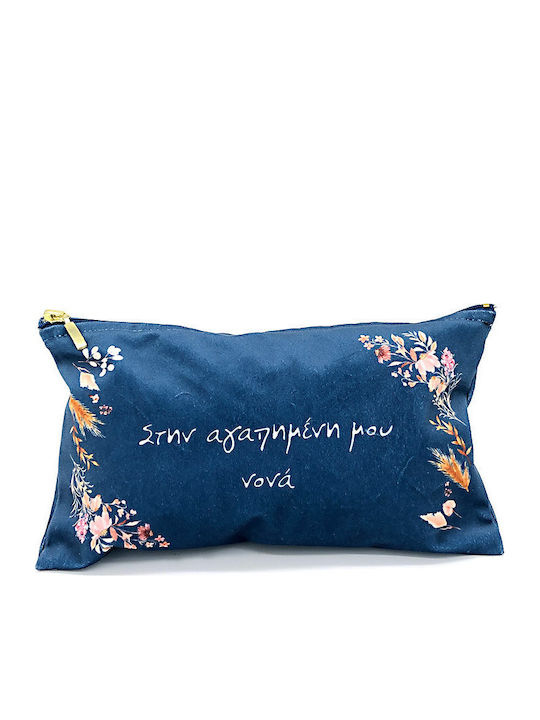 Necessaire in Blau Farbe