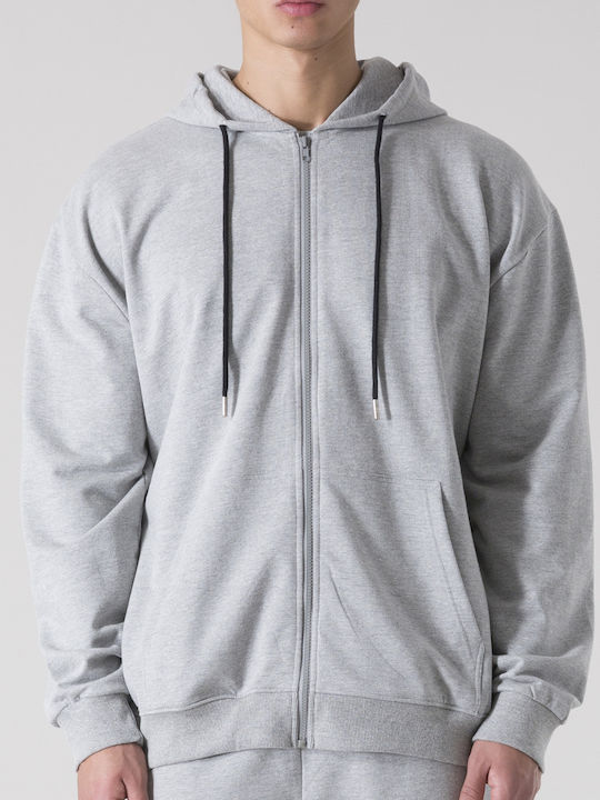 Ζακέτα με Κουκούλα Grey