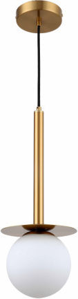 Light Prestige Lumină Suspendată Auriu cu Bază de Bec E14 18x18x125cm