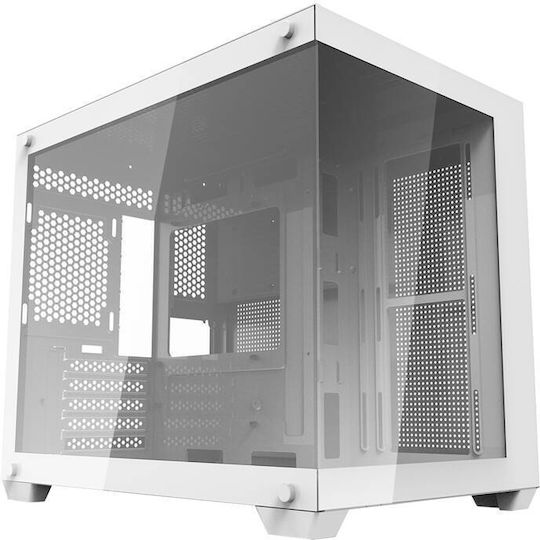 Darkflash C285MP Gaming Middle Tower Carcasă Calculator cu Fereastră Laterală Alb