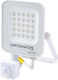 Metanor Proiector LED Etanș 20W Alb Cald 2700K cu Senzor de Mișcare IP65