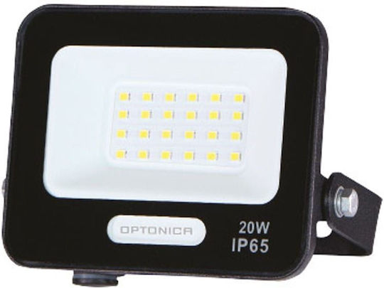 Metanor Στεγανός Προβολέας LED 20W Ψυχρό Λευκό 6000K IP65