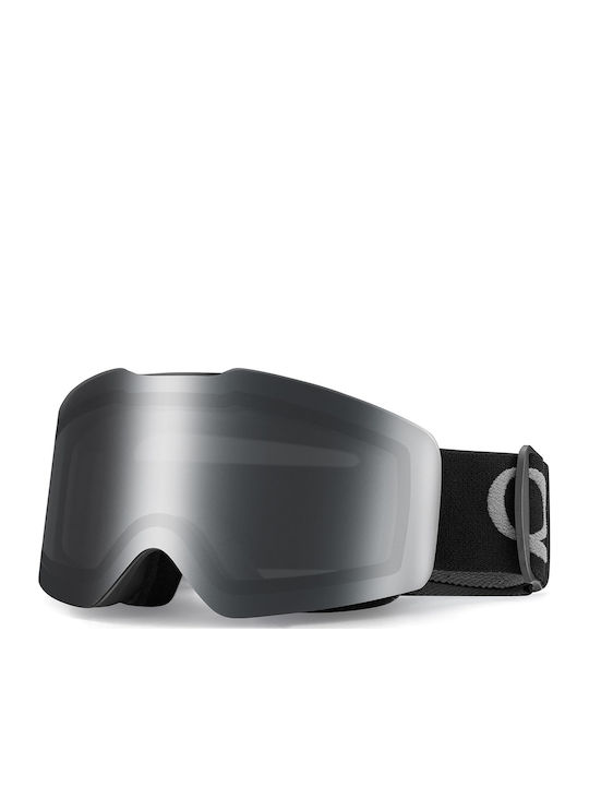 Qunature Ski & Snowboard Goggles Kids Black wit...