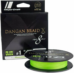 MajorCraft Dangan Braid X Fishing Filament 150m 0.19mm 5.4kg Green