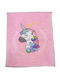 Natural Home Κουβέρτα Κούνιας Ροζ unicorn 110x130εκ.