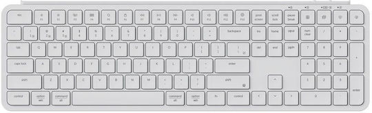 Keychron B6 Pro B6P-K8 Безжична Bluetooth Клавиатура Английски US Съвместима с Mac Ivory White