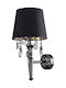 Light Prestige Modern Leuchte Wand mit Fassung E14 Schwarz 33.4x19.6x17cm
