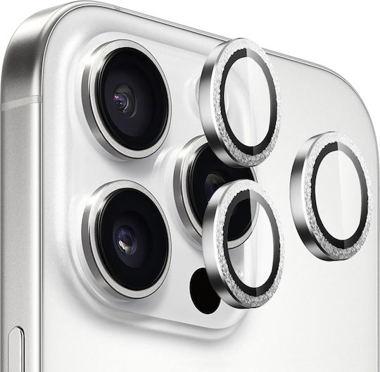 Blueo Original Metal Frame Camera Lens Protector Iphone 15 Pro Iphone 15 Pro Max Iphone 16 Pro Iphone 16 Pro Max Glitter