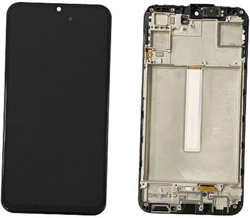 Samsung Οθόνη mit Touch-Mechanismus und Rahmen für Samsung Galaxy M34 5G M346 (Schwarz)