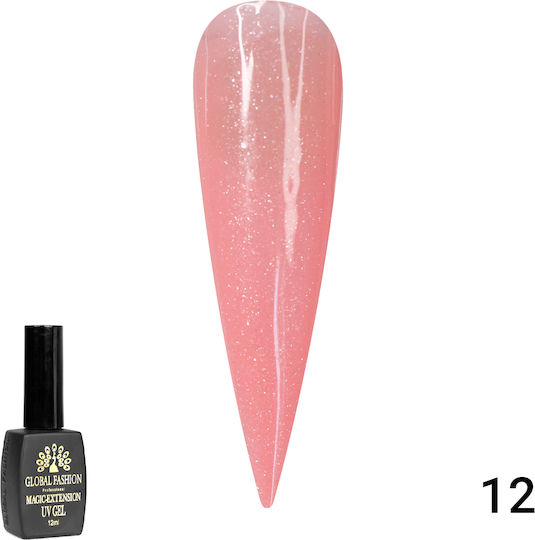 Global Fashion Magic-Extension Гел Гел за изкуствени нокти 12 Shimmer 12мл
