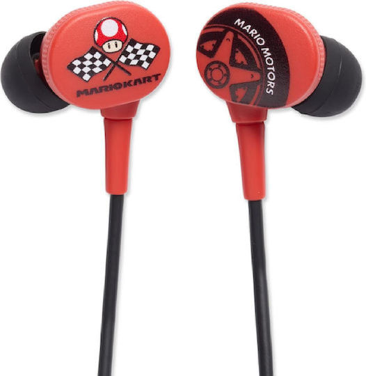 PowerA Mario Kart Motors In Ear Gaming Headset με σύνδεση 3.5mm Yellow / Blue for Nintendo Switch