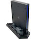 Dobe Charging & Cooling Stand Βάση Φόρτισης για 2 χειριστήρια PS4 Μαύρη