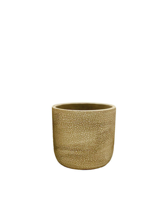 Marhome Planter Concrete Gold 13x13x12.5cm.