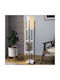 Opviq Shelf Floor Lamp H130xW25cm. with Socket for Bulb E27 Yellow