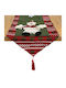 Fylliana Snowman Christmas Tablecloth Runner Fabric Green L150xW32cm.